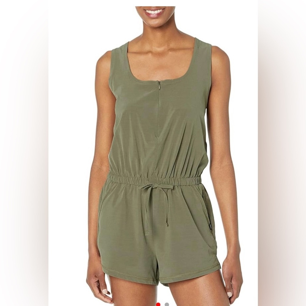 Prana Olive Green‎ Sleeveless Romper